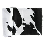 Red Rovr 100% Organic Cotton Muslin Infant Swaddle Blanket, Large, Unisex, Moo Cow
